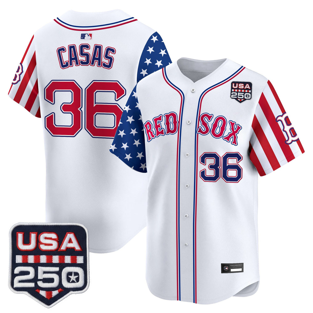 Men's Boston Red Sox "America 250 Edition" Vapor Premier Limited Jersey - All Stitched
