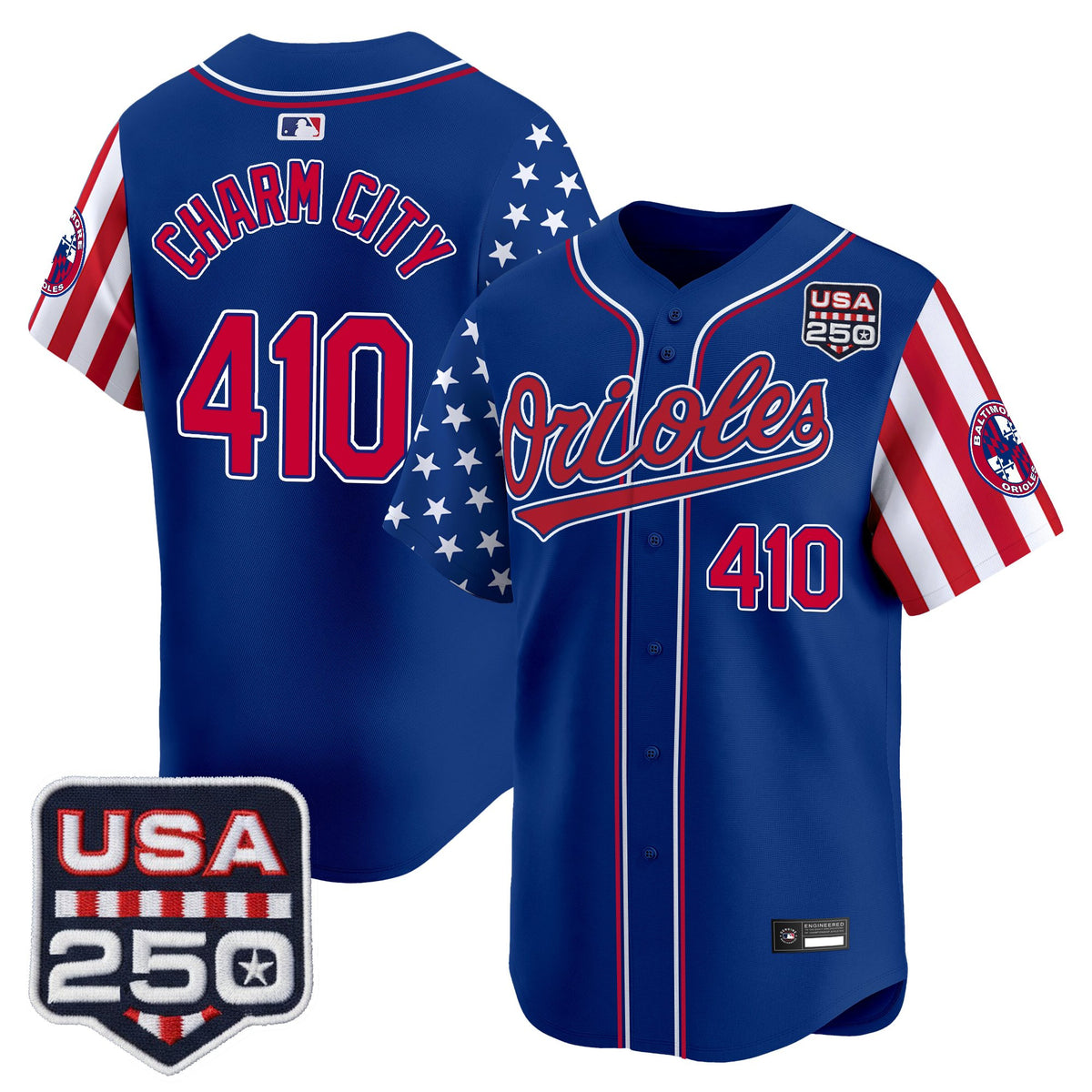 Men's Baltimore Orioles "America 250 Edition" Vapor Premier Limited Jersey - All Stitched