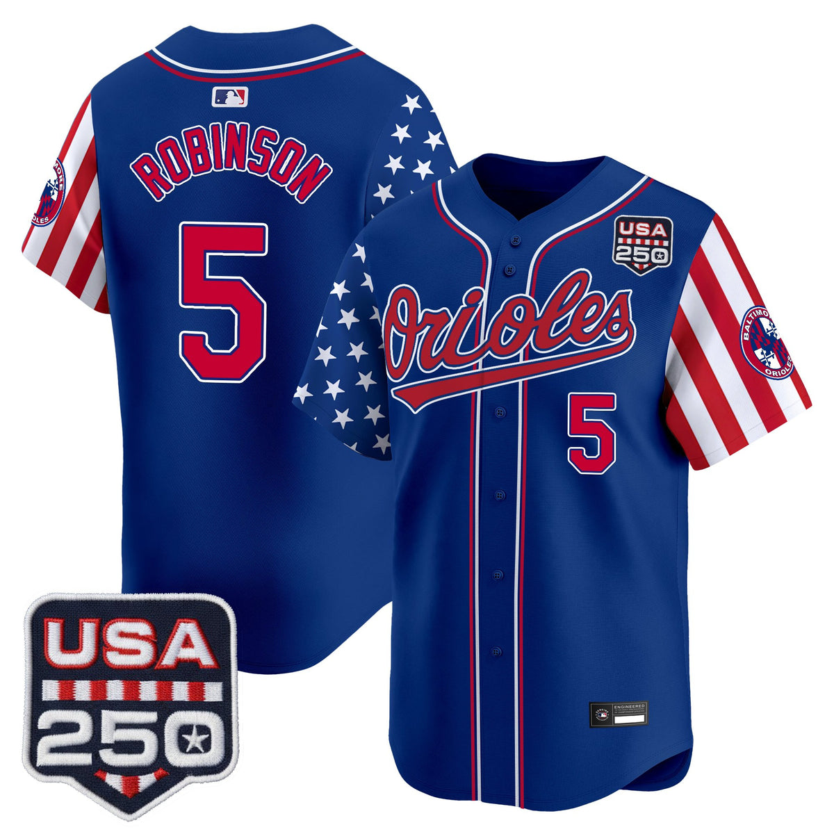 Men's Baltimore Orioles "America 250 Edition" Vapor Premier Limited Jersey - All Stitched