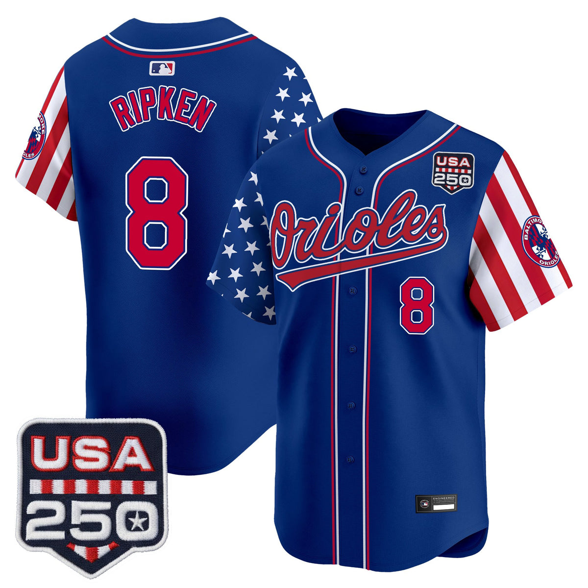 Men's Baltimore Orioles "America 250 Edition" Vapor Premier Limited Jersey - All Stitched