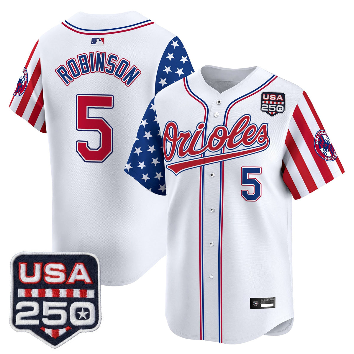 Men's Baltimore Orioles "America 250 Edition" Vapor Premier Limited Jersey - All Stitched