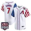 Men's Arizona Diamondbacks "America 250 Edition" Vapor Premier Limited Jersey - All Stitched