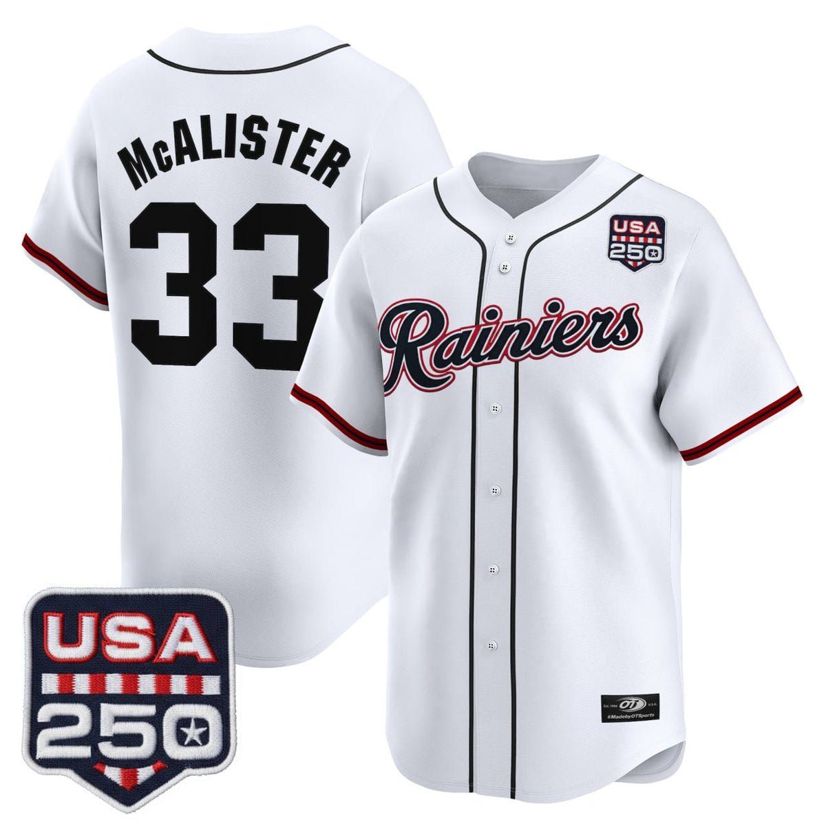 McAlister Tacoma Rainiers Vapor Premier Limited Jersey – All Stitched