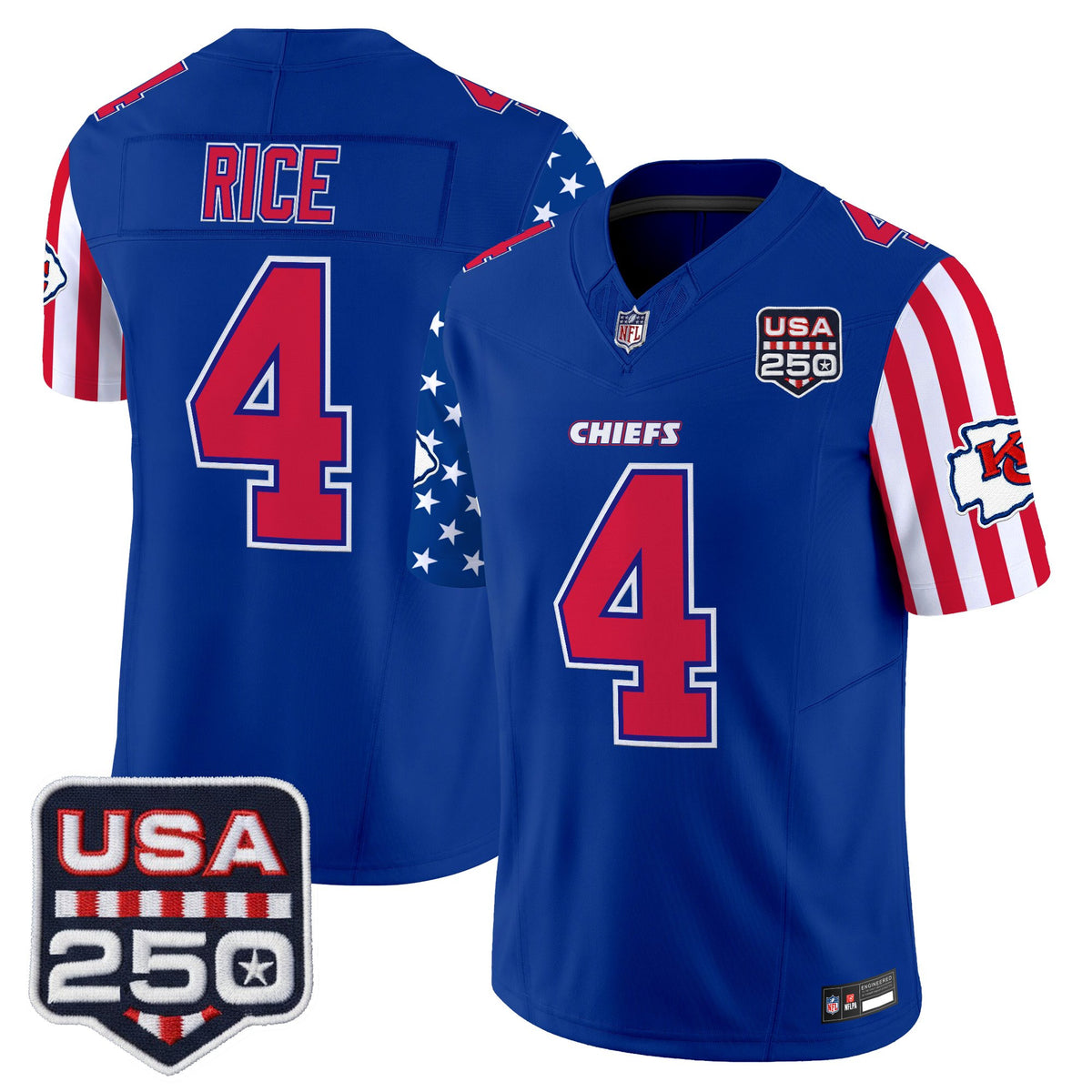 Men's Chiefs "America 250 Edition" Vapor Limited Jersey - All Stitched