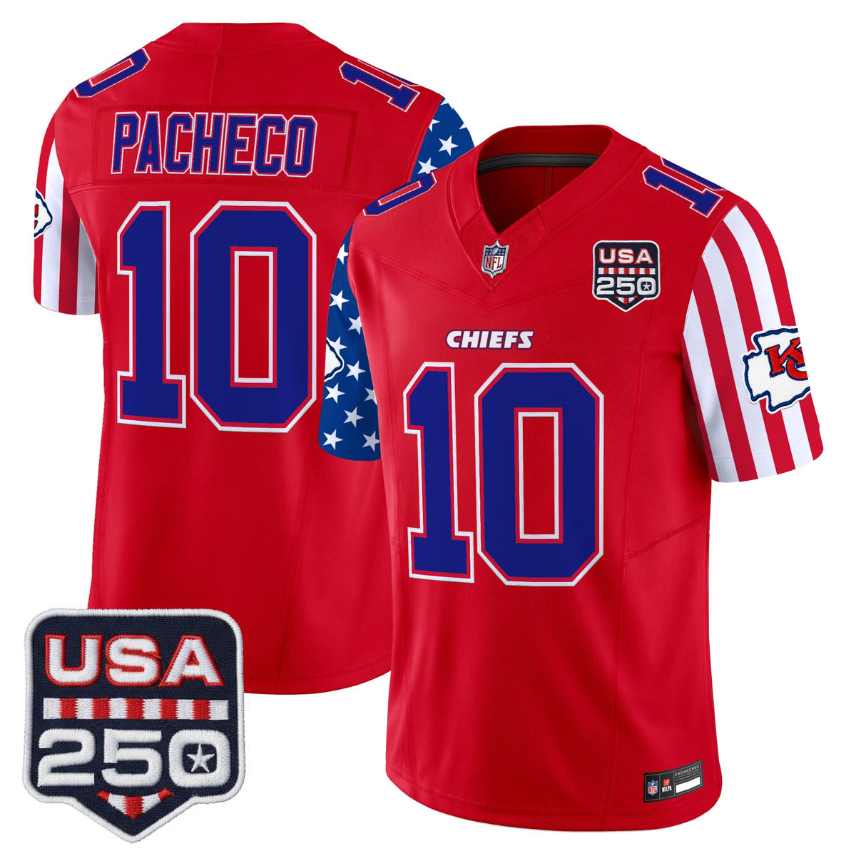 Men's Chiefs "America 250 Edition" Vapor Limited Jersey - All Stitched
