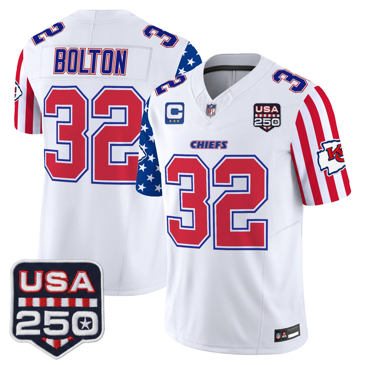 Men's Chiefs "America 250 Edition" Vapor Limited Jersey - All Stitched