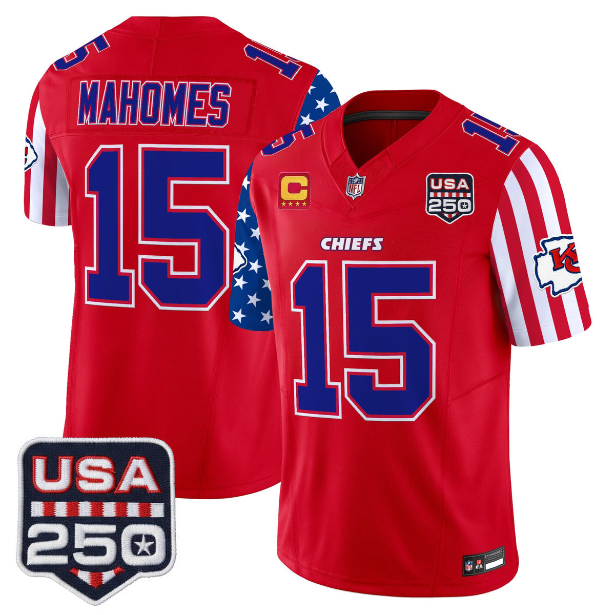 Men's Chiefs "America 250 Edition" Vapor Limited Jersey - All Stitched