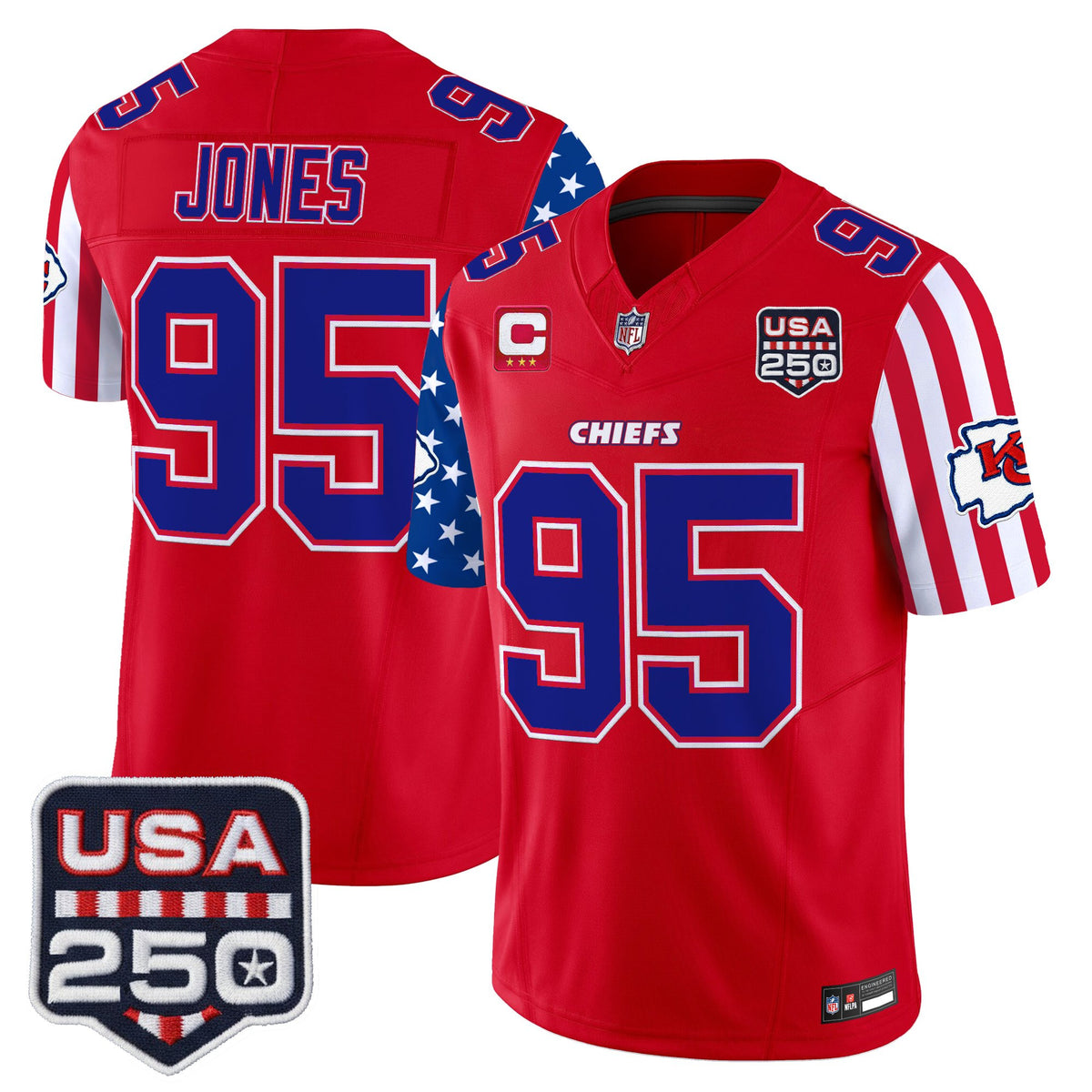 Men's Chiefs "America 250 Edition" Vapor Limited Jersey - All Stitched