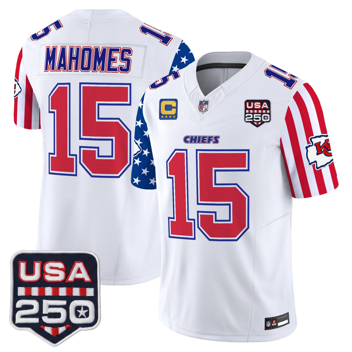 Men's Chiefs "America 250 Edition" Vapor Limited Jersey - All Stitched