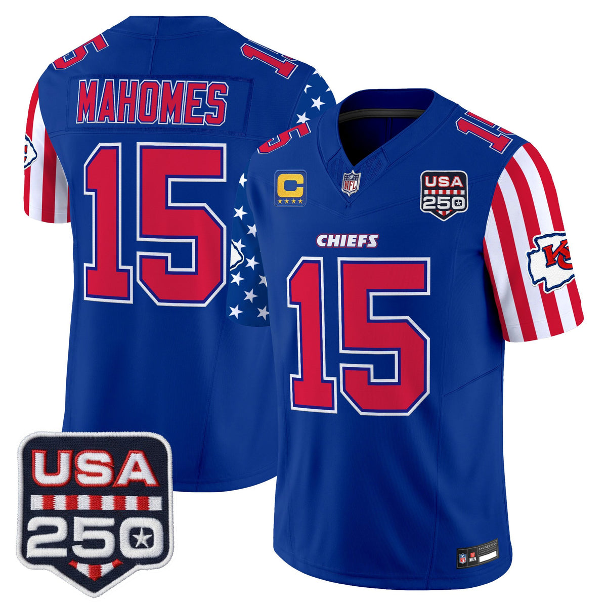 Men's Chiefs "America 250 Edition" Vapor Limited Jersey - All Stitched