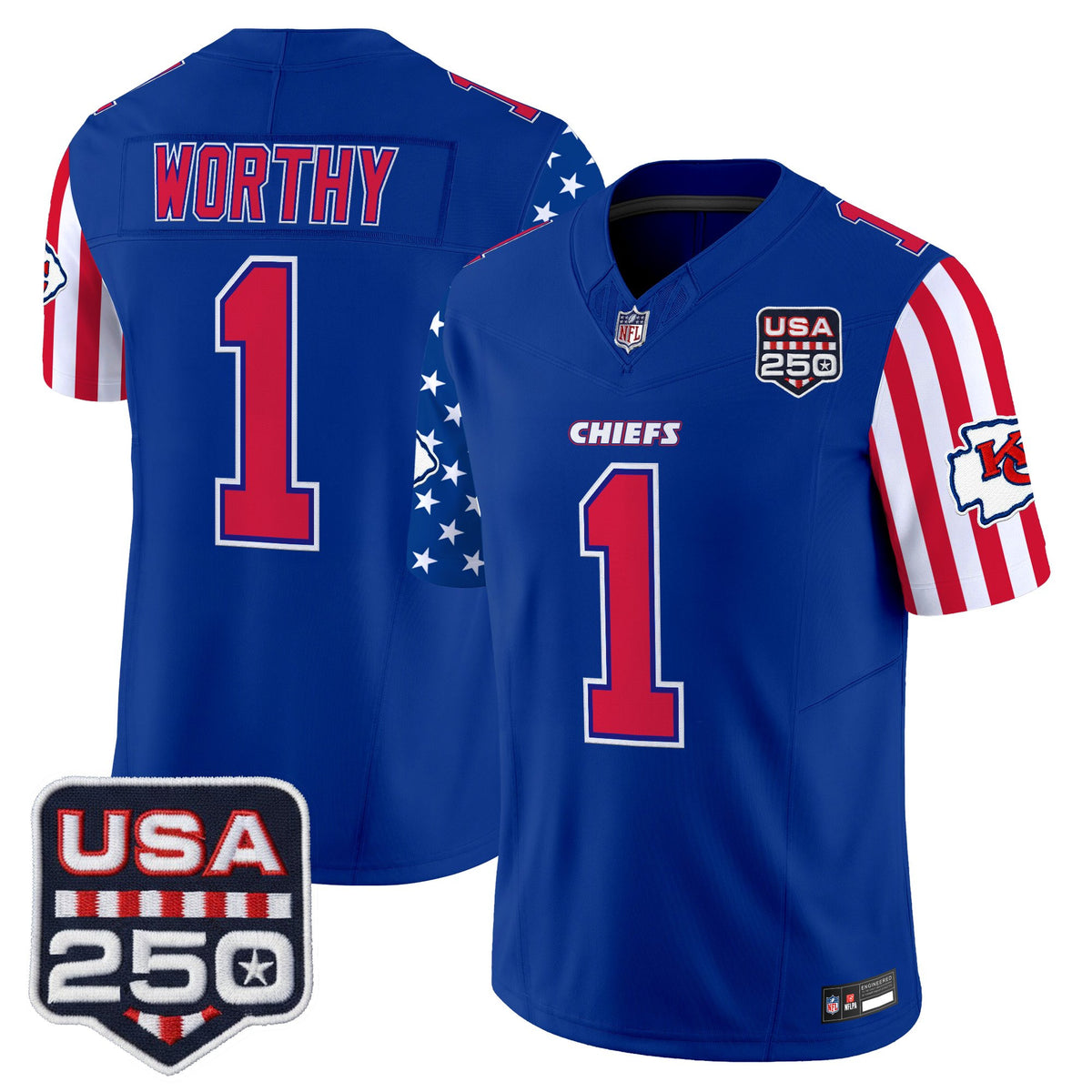 Men's Chiefs "America 250 Edition" Vapor Limited Jersey - All Stitched