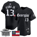 Men's Atlanta Braves 'Georgia x Outkast Gothic Edition' Vapor Premier Limited Jersey - All Stitched