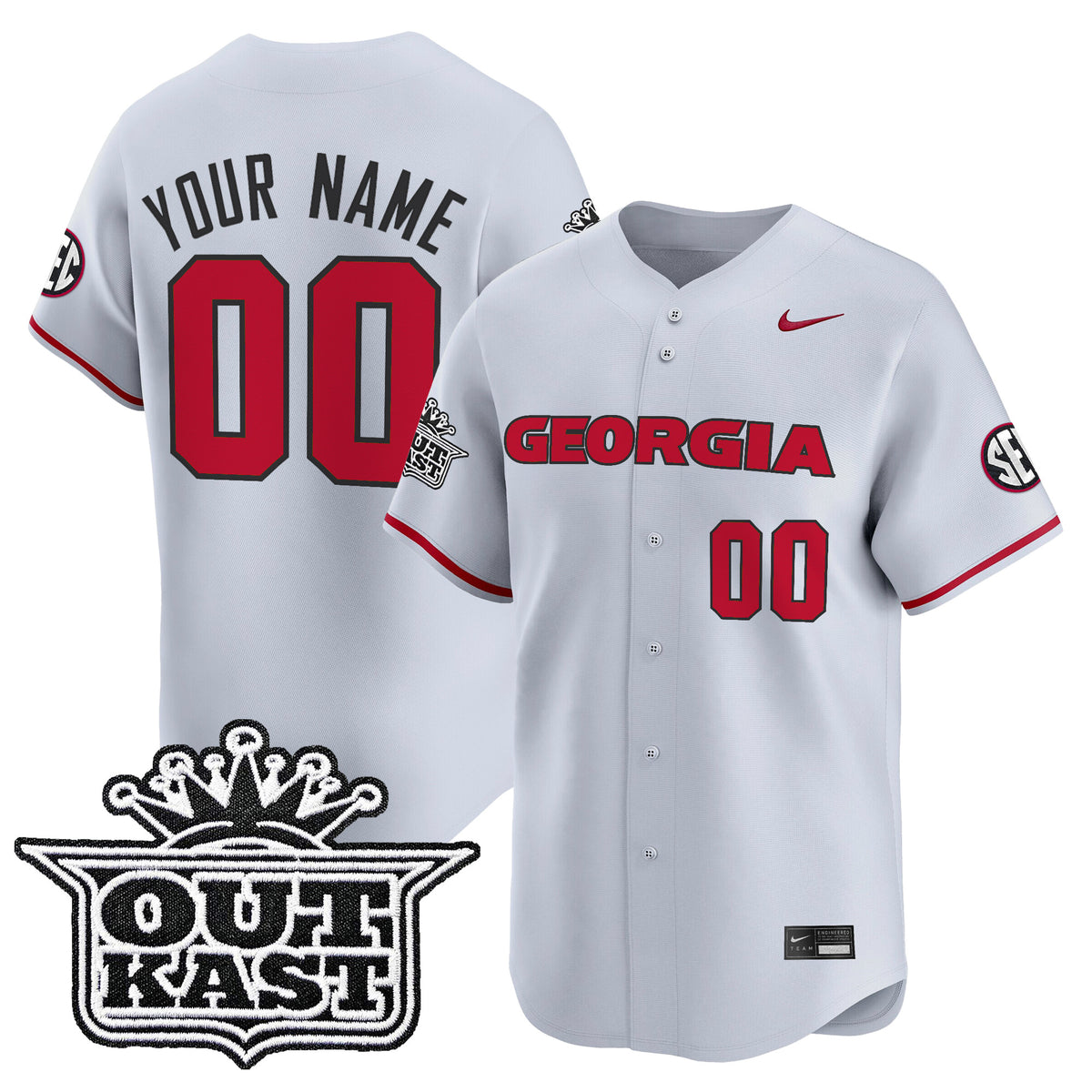 Georgia Bulldogs Baseball x Outkast Vapor Premier Limited Custom Jersey - All Stitched