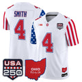 Men's Ohio State Buckeyes "America 250 Edition" Vapor Limited Jersey - All Stitched