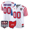 Ohio State Buckeyes "America 250 Edition" Vapor Limited Custom Jersey - All Stitched