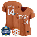 Women's Texas Longhorns Softball 2026 World Series (WCWS) Vapor Premier Limited Jersey - All Stitched