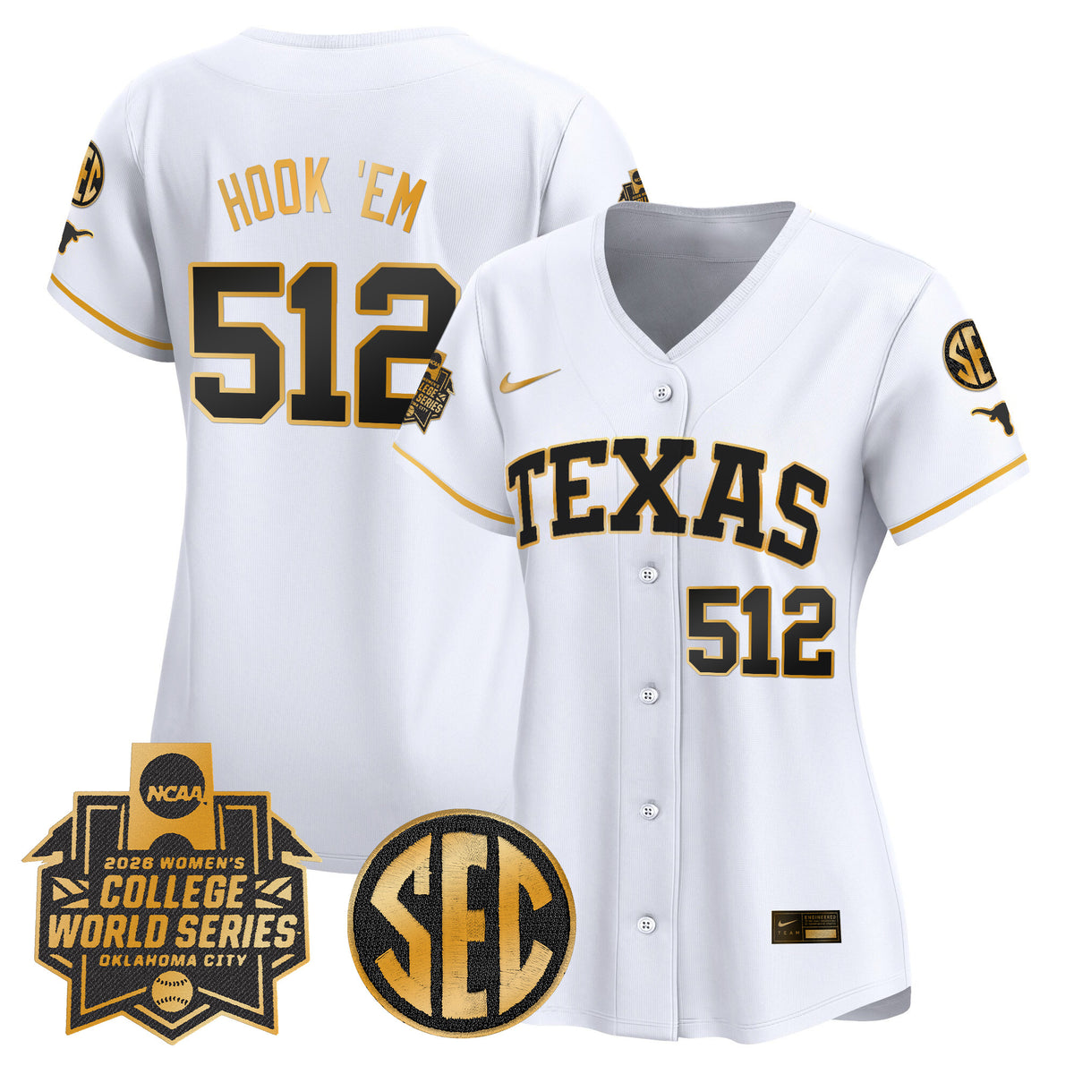 Women's Texas Longhorns Softball 2026 World Series (WCWS) Vapor Premier Limited Jersey - All Stitched
