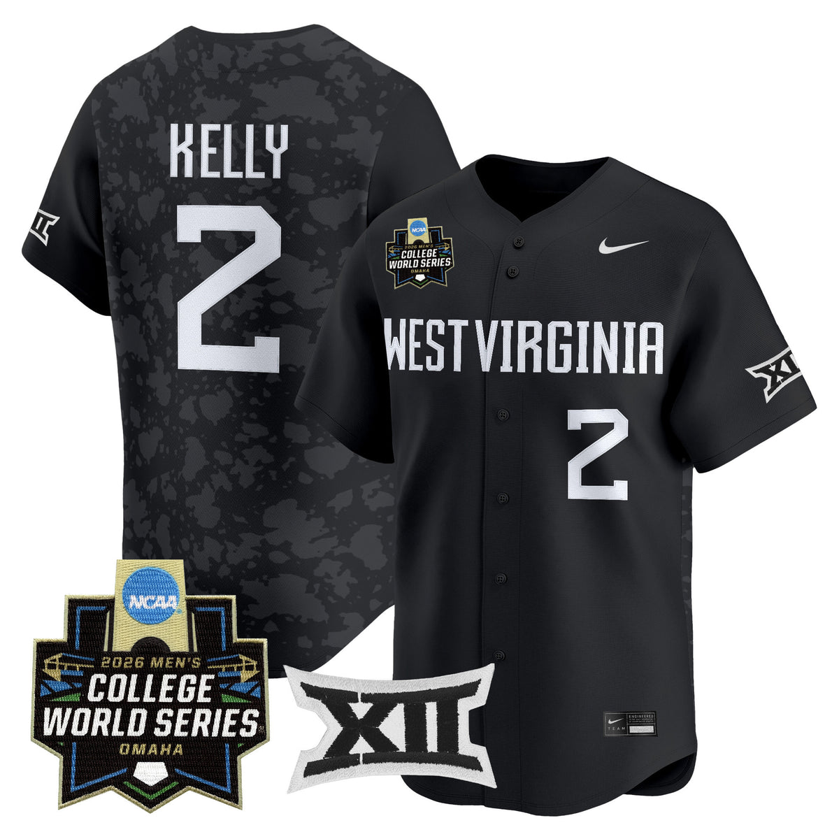 Men's West Virginia Mountaineers 2026 World Series Patch Vapor Premier Limited Jersey - All Stitched