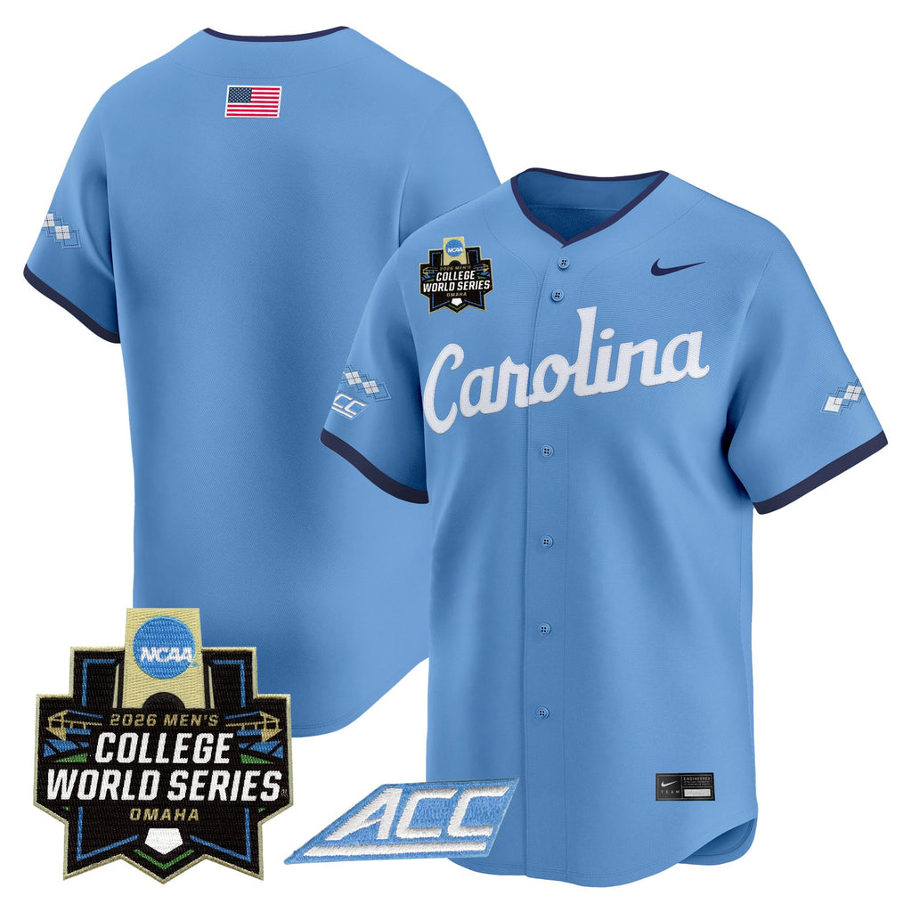 Men's North Carolina Tar Heels 2026 World Series Vapor Premier Limited Jersey - All Stitched