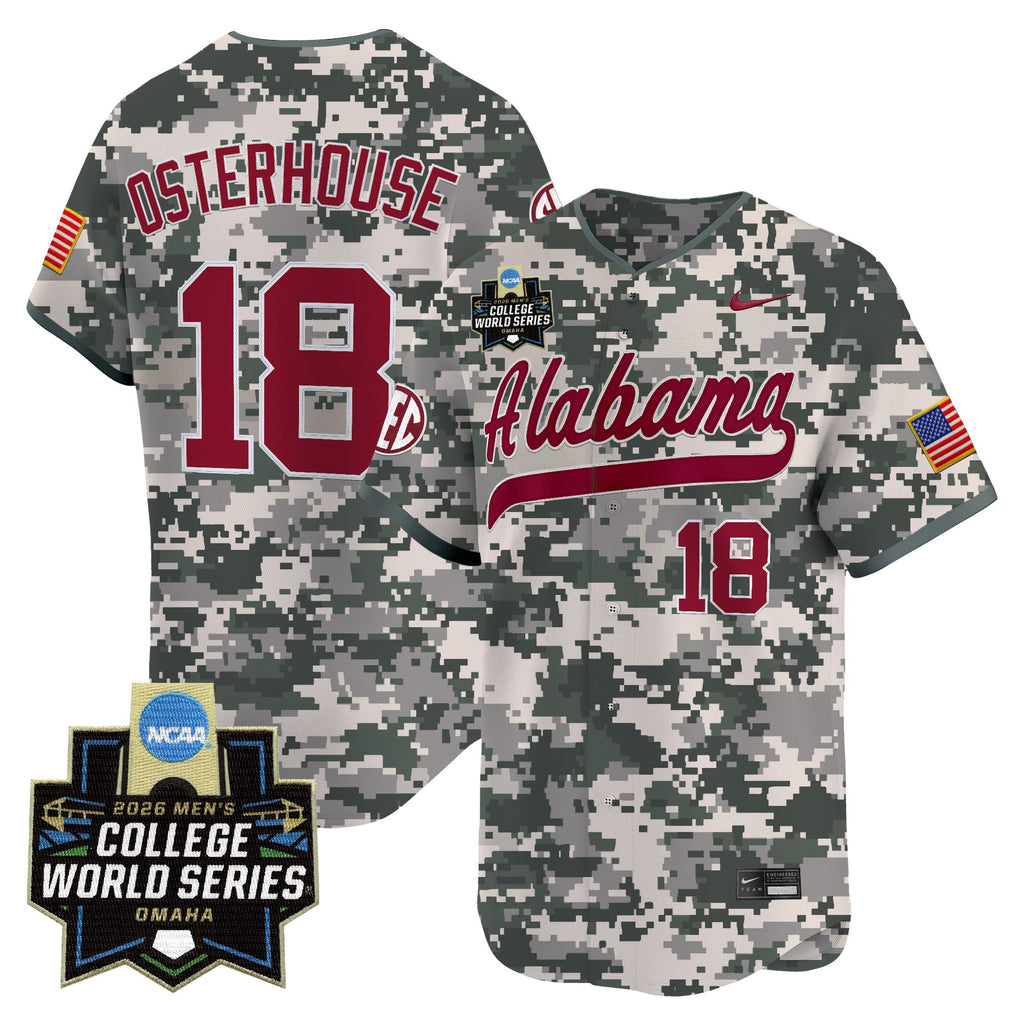 Men's Alabama Crimson Tide 2026 World Series Vapor Premier Limited Jersey - All Stitched