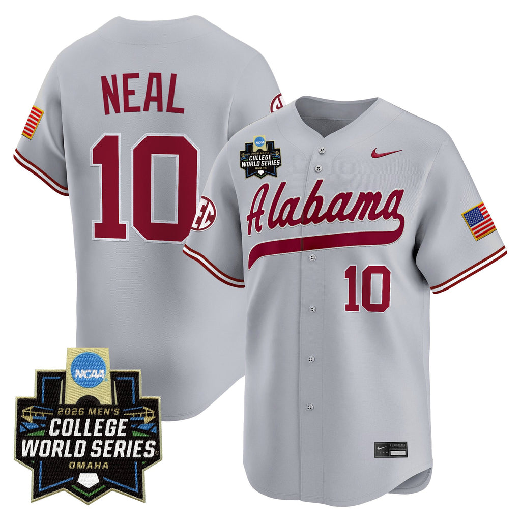 Men's Alabama Crimson Tide 2026 World Series Vapor Premier Limited Jersey - All Stitched
