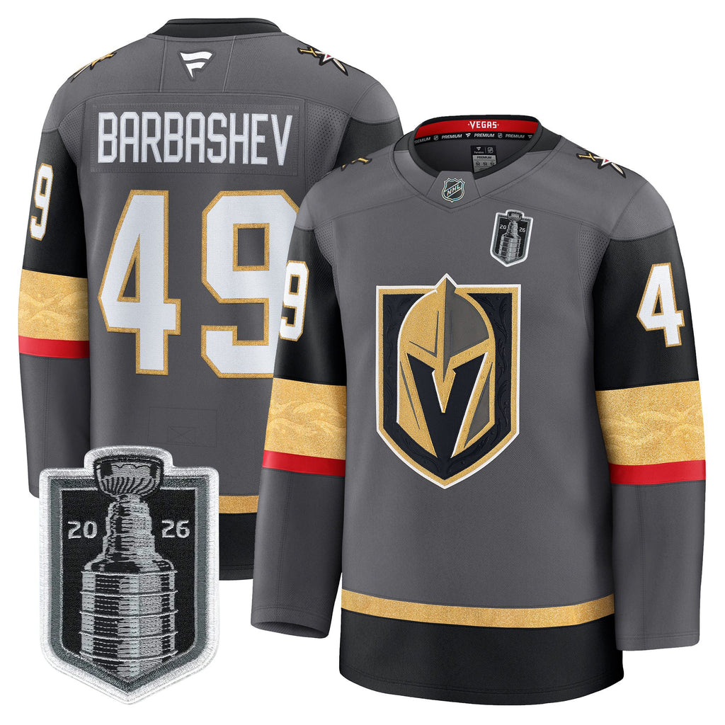 Men's Vegas Golden Knights 2026 Stanley Cup Patch Premium Jersey - All Stitched