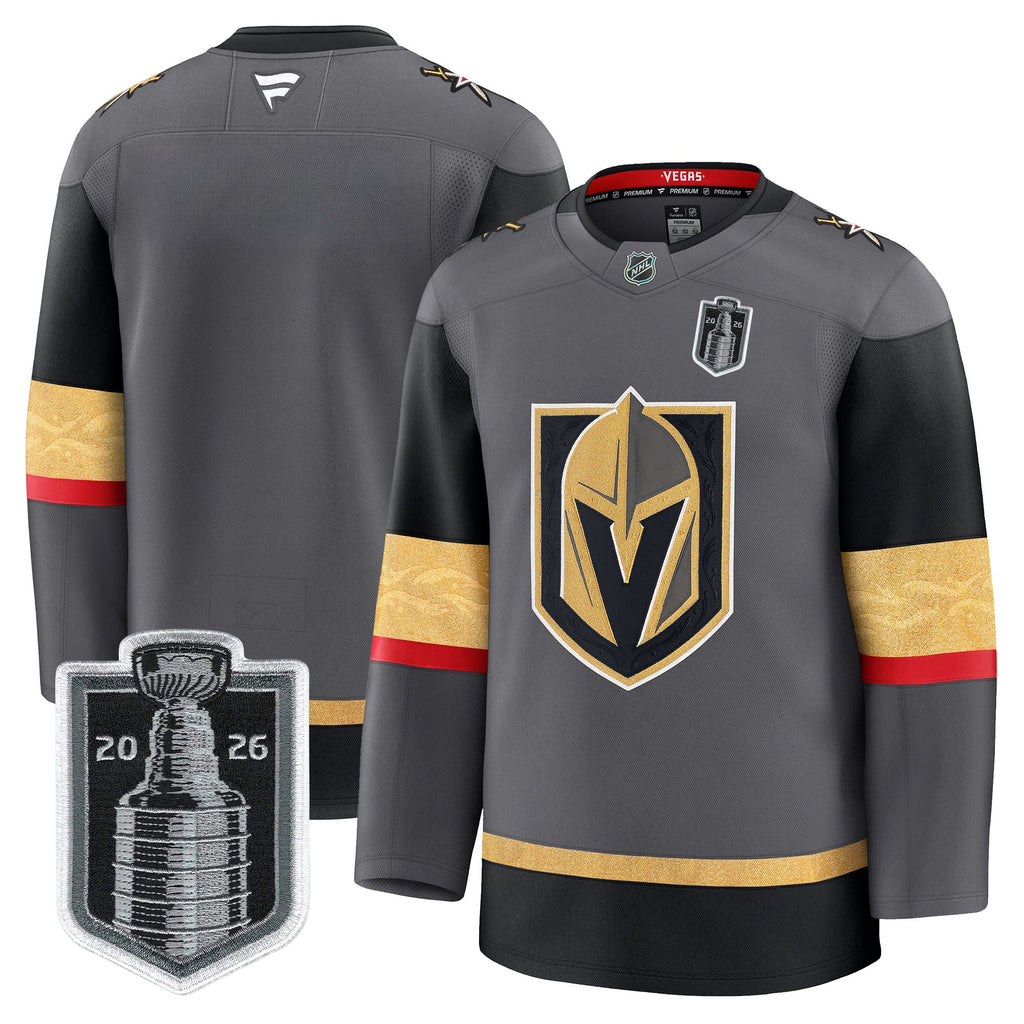 Men's Vegas Golden Knights 2026 Stanley Cup Patch Premium Jersey - All Stitched