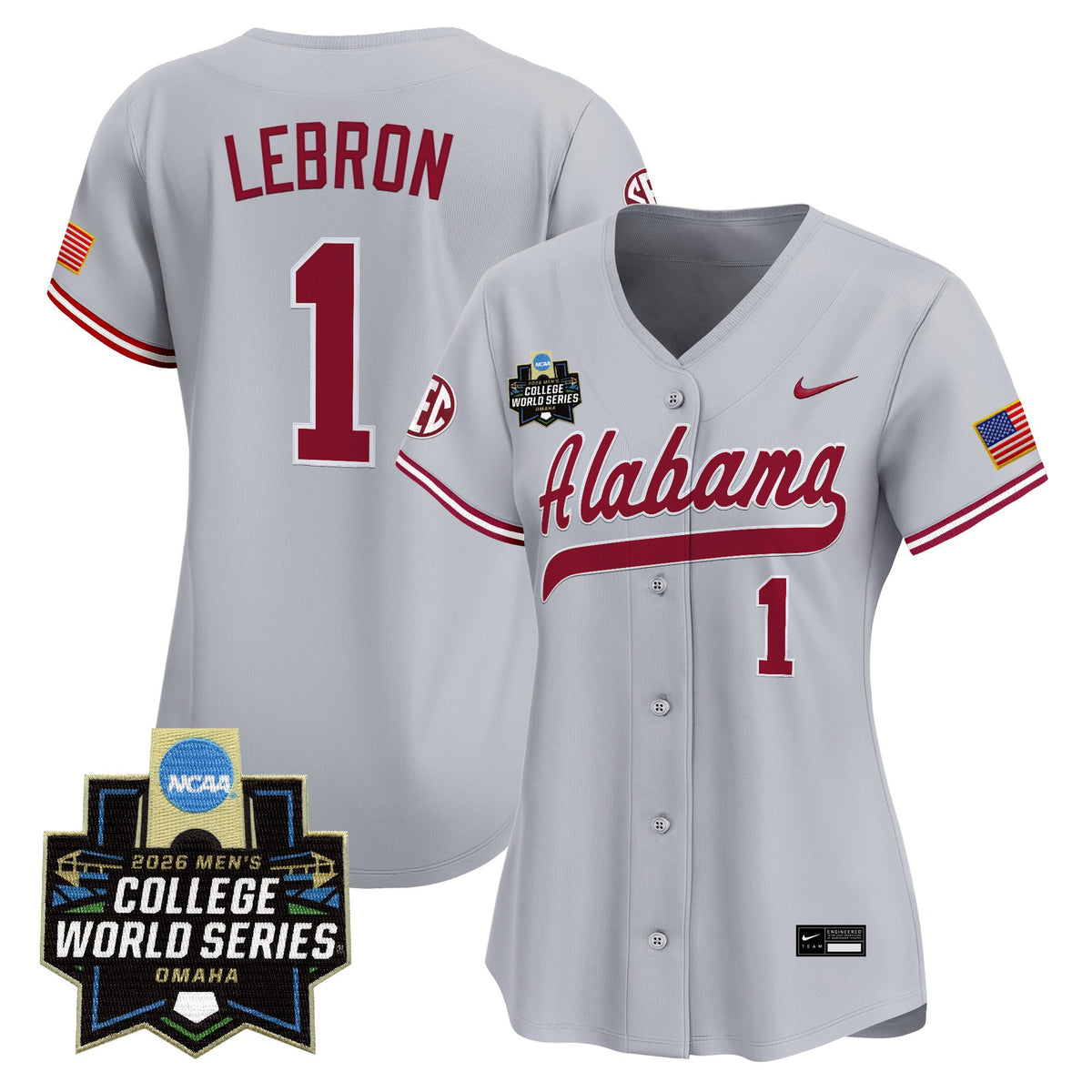 Women's Alabama Crimson Tide 2026 World Series Vapor Premier Limited Jersey - All Stitched