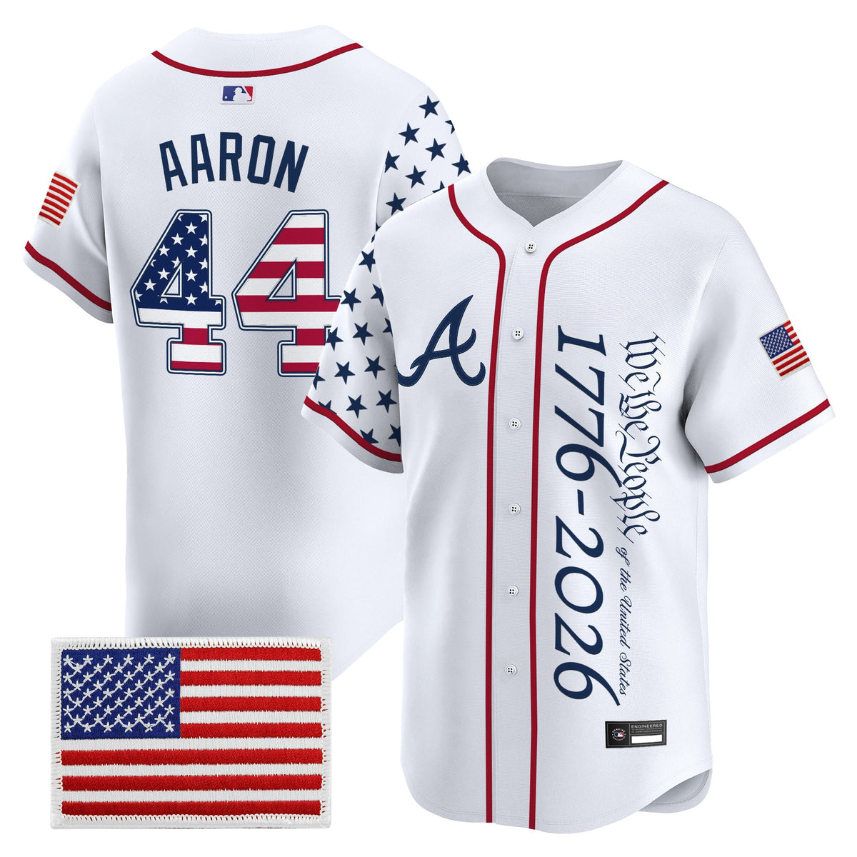 Men's Atlanta Braves "America 250 Edition" Vapor Premier Limited Jersey V2 - Stitched