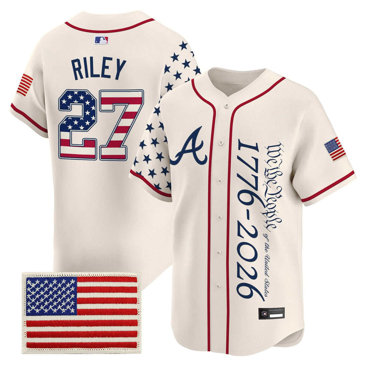Men's Atlanta Braves "America 250 Edition" Vapor Premier Limited Jersey V2 - Stitched