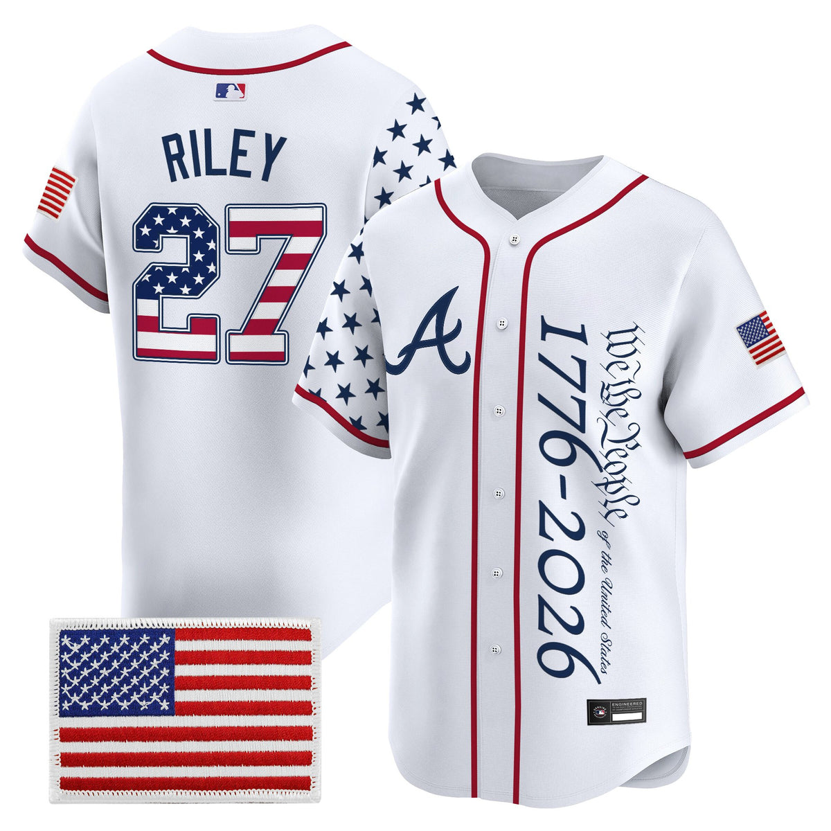 Men's Atlanta Braves "America 250 Edition" Vapor Premier Limited Jersey V2 - Stitched