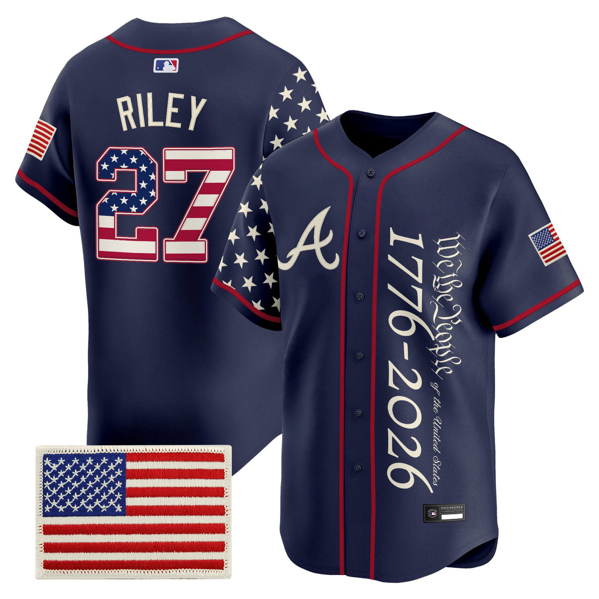 Men's Atlanta Braves "America 250 Edition" Vapor Premier Limited Jersey V2 - Stitched