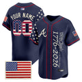Atlanta Braves "America 250 Edition" Vapor Premier Limited Custom Jersey V2 - Stitched
