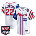 Men's Miami Marlins "America 250 Edition" Vapor Premier Limited Jersey - All Stitched