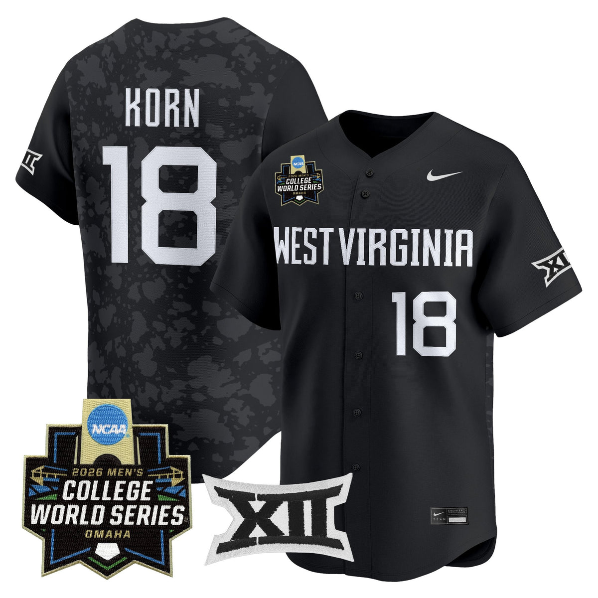 Men's West Virginia Mountaineers 2026 World Series Vapor Premier Limited Jersey V2 - All Stitched