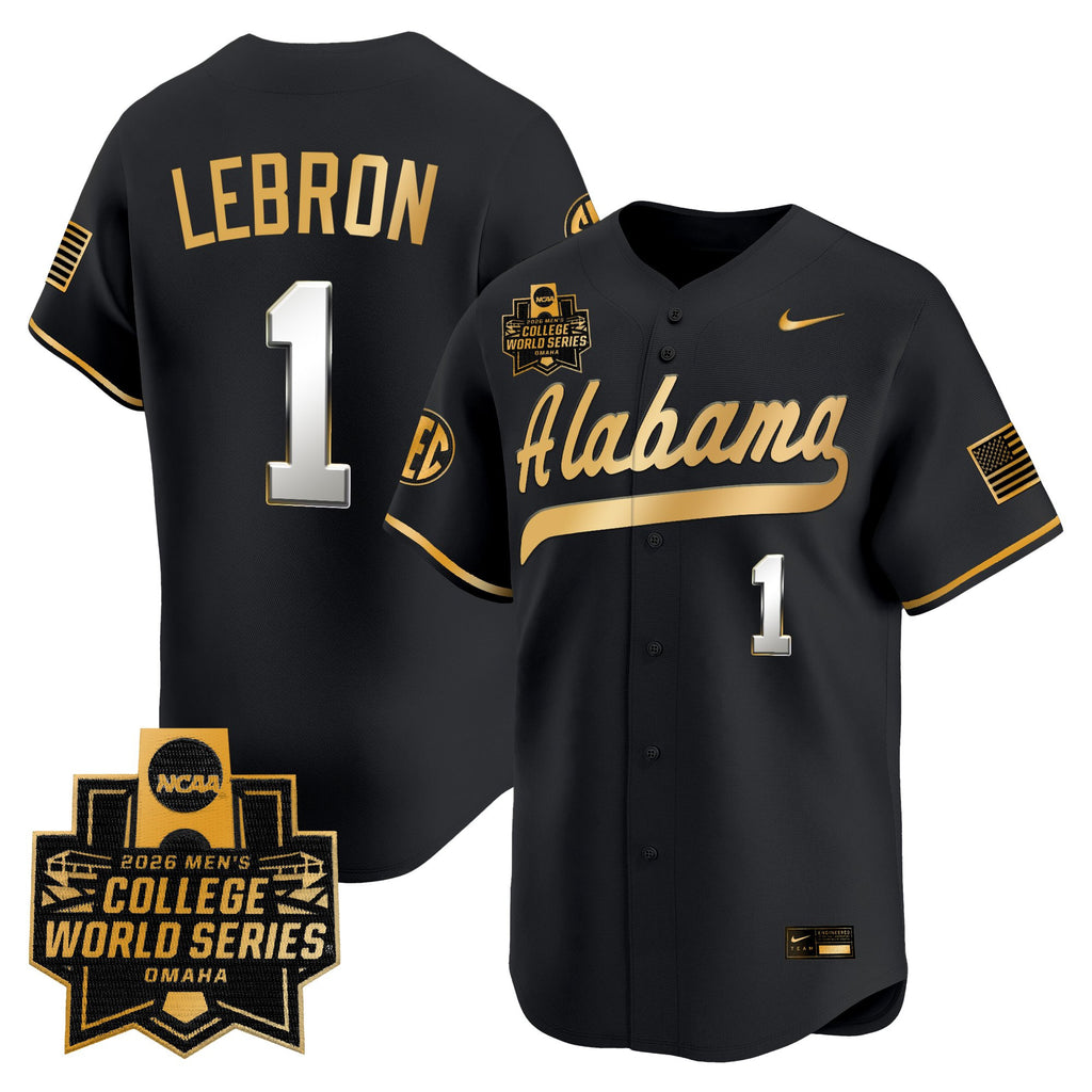 Men's Alabama Crimson Tide 2026 World Series Vapor Premier Limited Jersey V2 - All Stitched