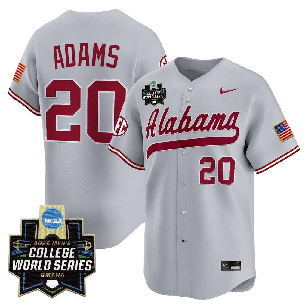 Men's Alabama Crimson Tide 2026 World Series Vapor Premier Limited Jersey V2 - All Stitched