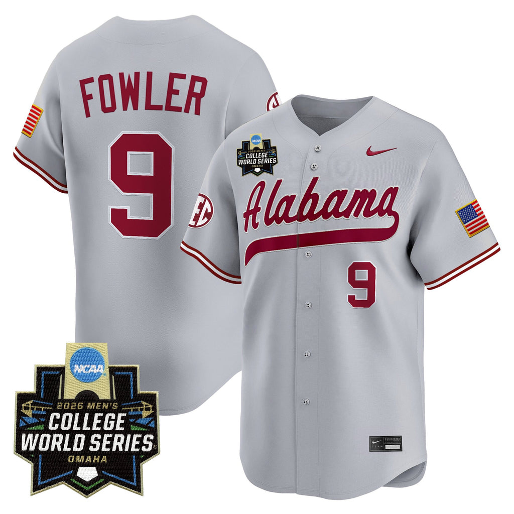 Men's Alabama Crimson Tide 2026 World Series Vapor Premier Limited Jersey V2 - All Stitched
