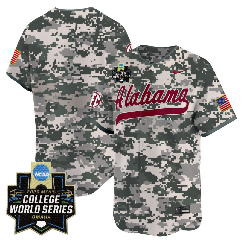 Men's Alabama Crimson Tide 2026 World Series Vapor Premier Limited Jersey V2 - All Stitched