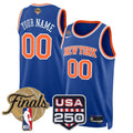 New York Knicks 2026 Finals Custom Swingman Jersey - 250 America Patch - All Stitched