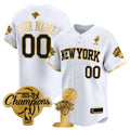New York Knicks 2026 Champions Patch Vapor Custom Baseball Jersey - All Stitched