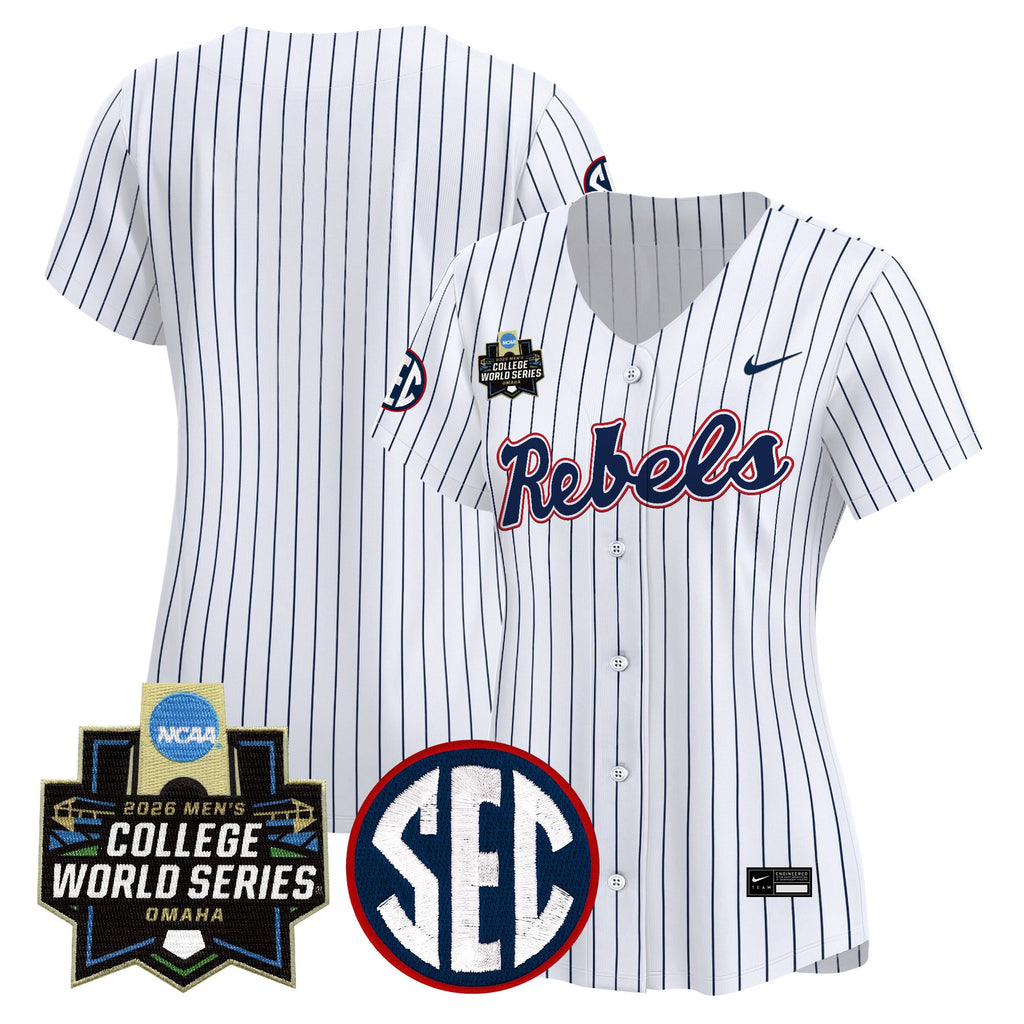 Women's Ole Miss Rebels 2026 World Series Vapor Premier Limited Jersey - All Stitched