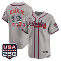 Men's Atlanta Braves USA 250 Fourth of July Vapor Premier Limited Jersey - All Stitched