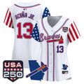 Women's Atlanta Braves "America 250 Edition" Vapor Premier Limited Jersey - All Stitched