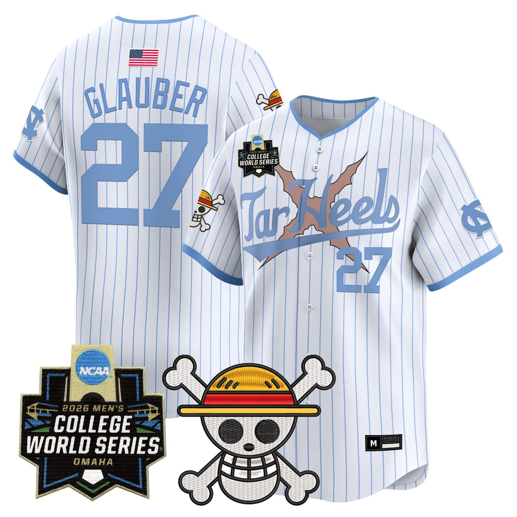 Men's North Carolina Tar Heels 2026 World Series x One Piece Vapor Premier Limited Jersey - All Stitched