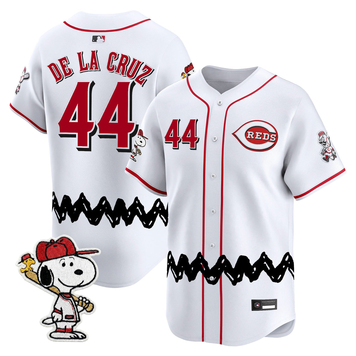 Men's Cincinnati Reds x Peanuts Vapor Premier Limited Jersey - Stitched