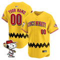 Cincinnati Reds x Peanuts Vapor Premier Limited Custom Jersey - Stitched