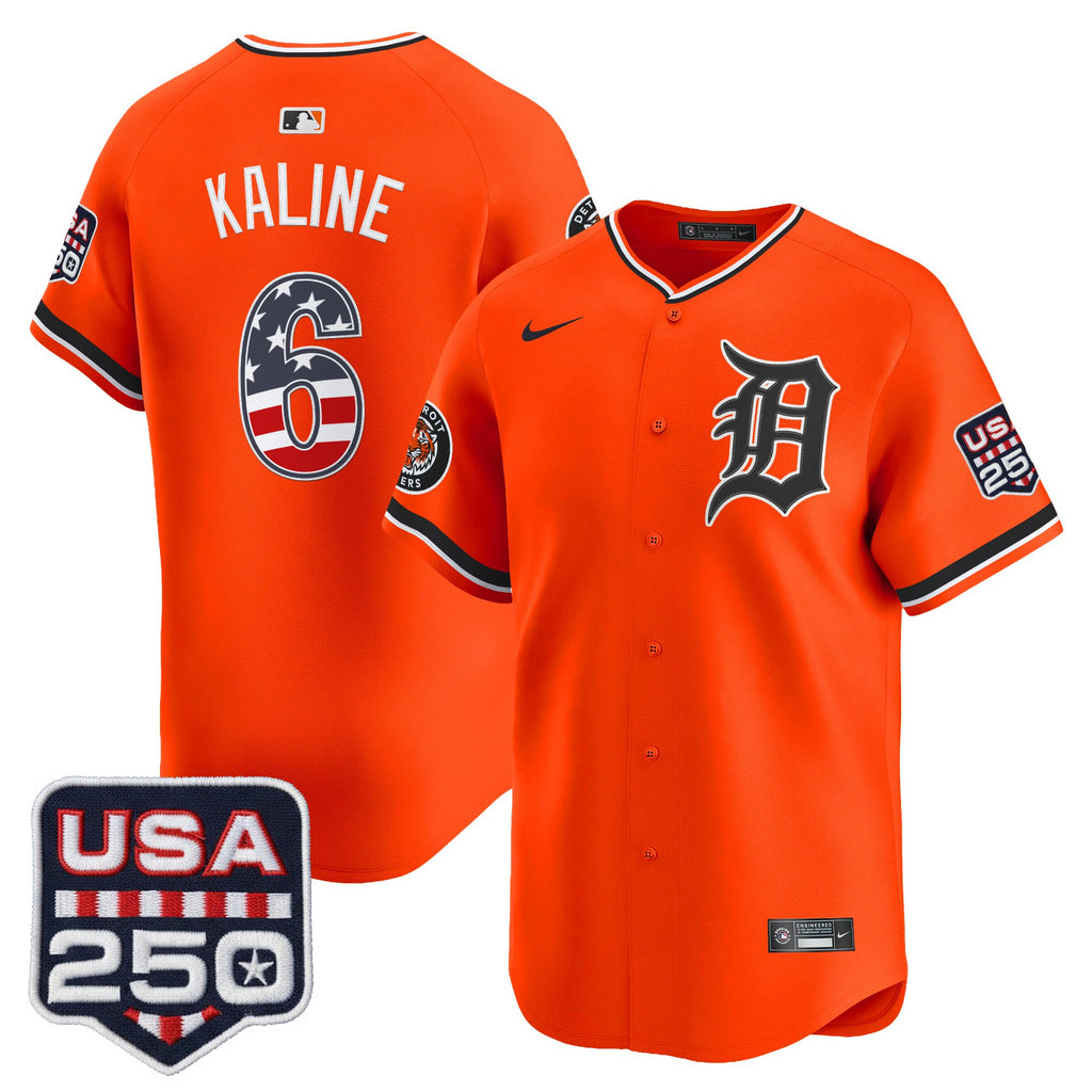 Men's Detroit Tigers USA 250 Fourth of July Vapor Premier Limited Jersey - All Stitched