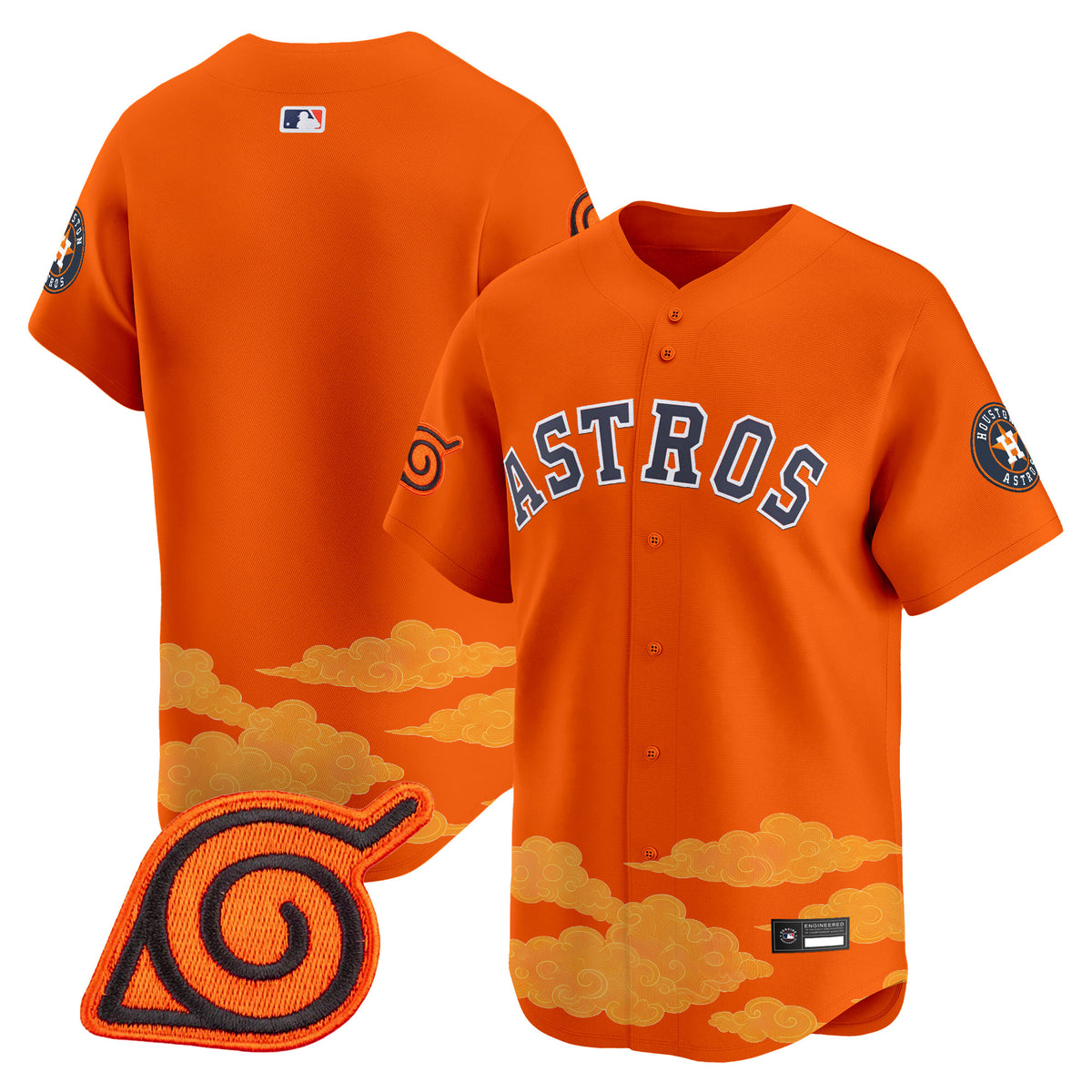 Houston Astros x Naruto Vapor Premier Limited Jersey - Stitched
