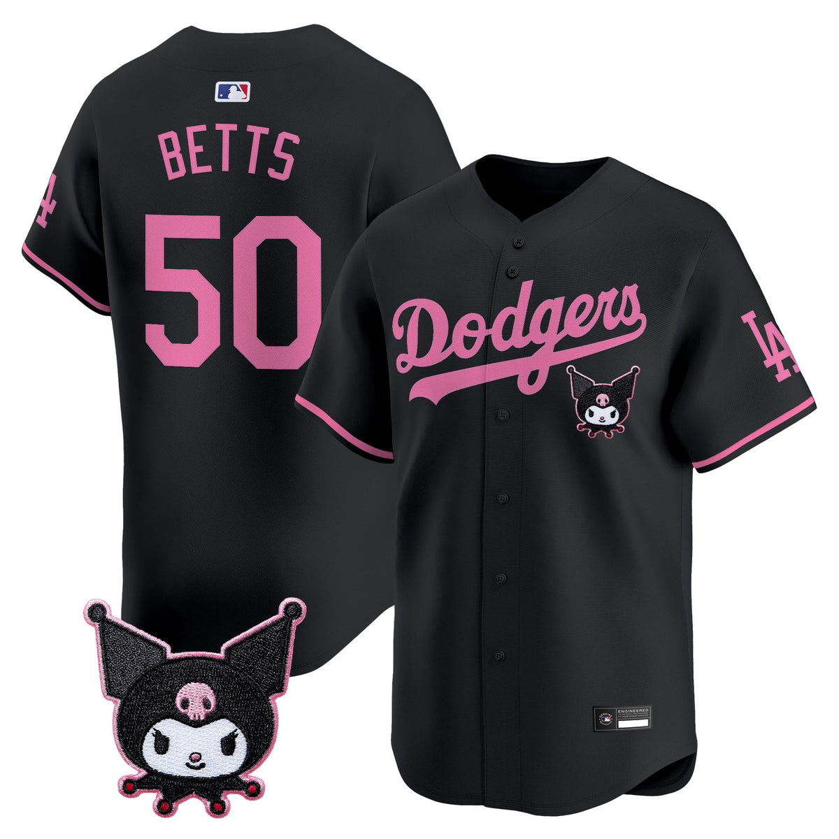 Los Angeles Dodgers x Kuromi Vapor Premier Limited Jersey - All Stitched